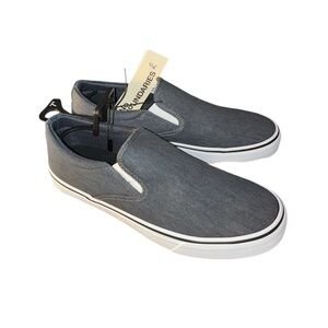 No Boundaries Clinton Canvas Gray Slip-On Loafers